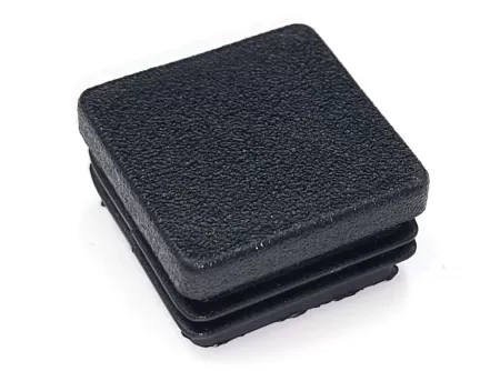 20x20 mm-es fekete műanyag záródugó zártszelvényhez (100db/csom)