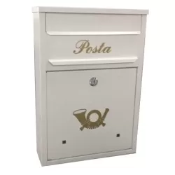 Postaláda, A4 Primo 28x40 FEHÉR lefelé nyíló