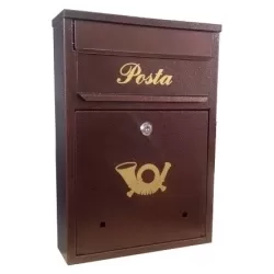 Postaláda A4 Primo 28x40 FEKETE lefelé nyíló