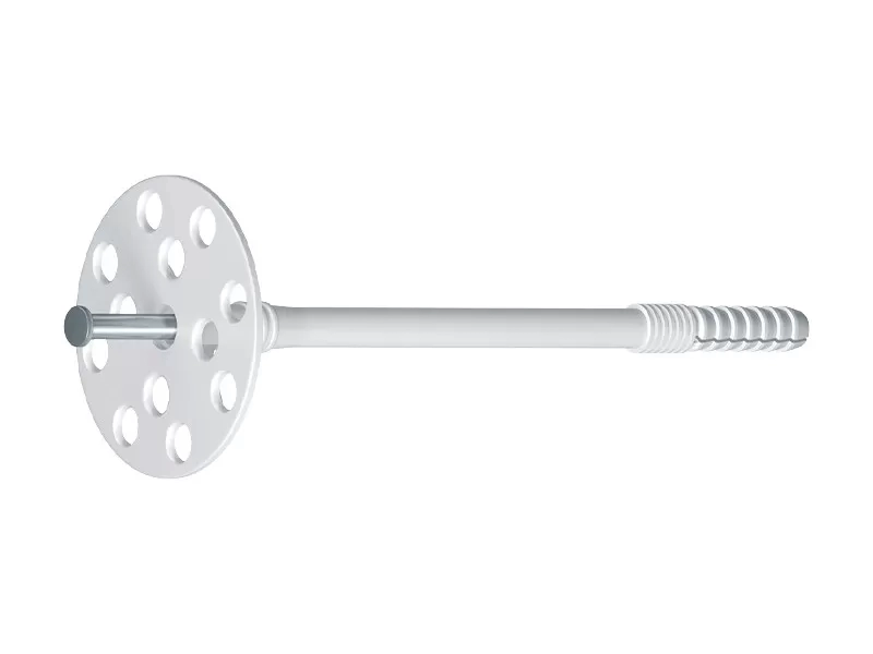 Szigetelés rögzítő dübel horganyzott acél szeggel 10x220mm KI-10m