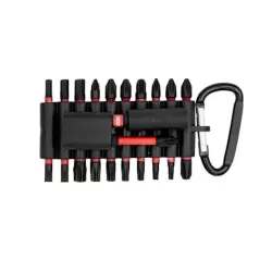 GROSLEY Bit Készlet (22 részes, 1/4″ Tartó, Karabíner)