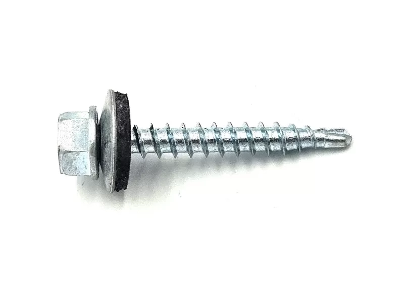 DIN7504K Hatlpfejű önfúró lemezcsavar EPDM alátéttel fához 4.8x55mm